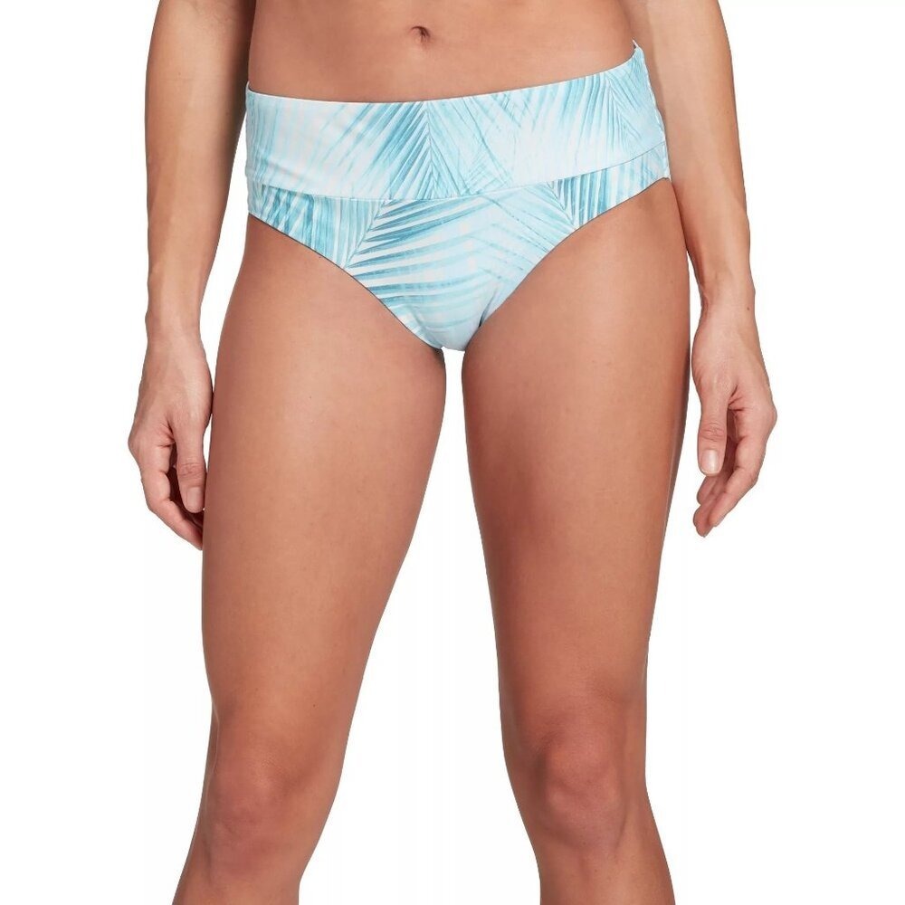 NEW CALIA Wide Band Bikini Swim Bottoms Blue Women's Size 1X NWT